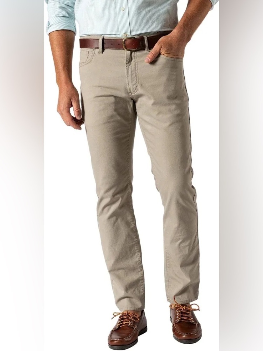 Duck Head Men's Classic Fit Pinpoint Canvas Five-Pocket Pant